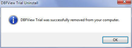  DBFView Uninstallation 